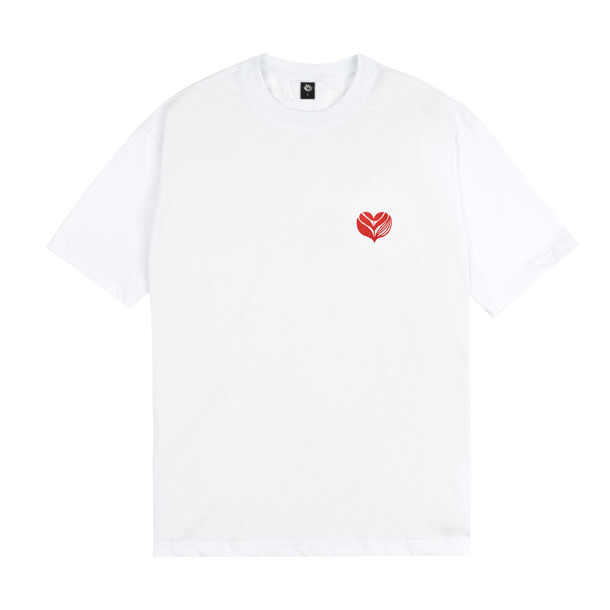 Magenta Love Tee - White