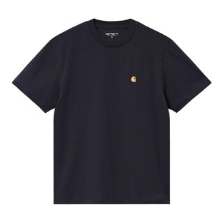 Carhartt WIP W' S/S Chase T-Shirt - Dark Navy/Gold