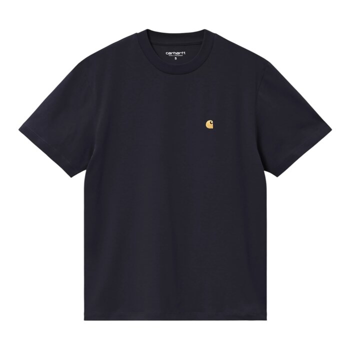 Carhartt WIP W' S/S Chase T-Shirt - Dark Navy/Gold