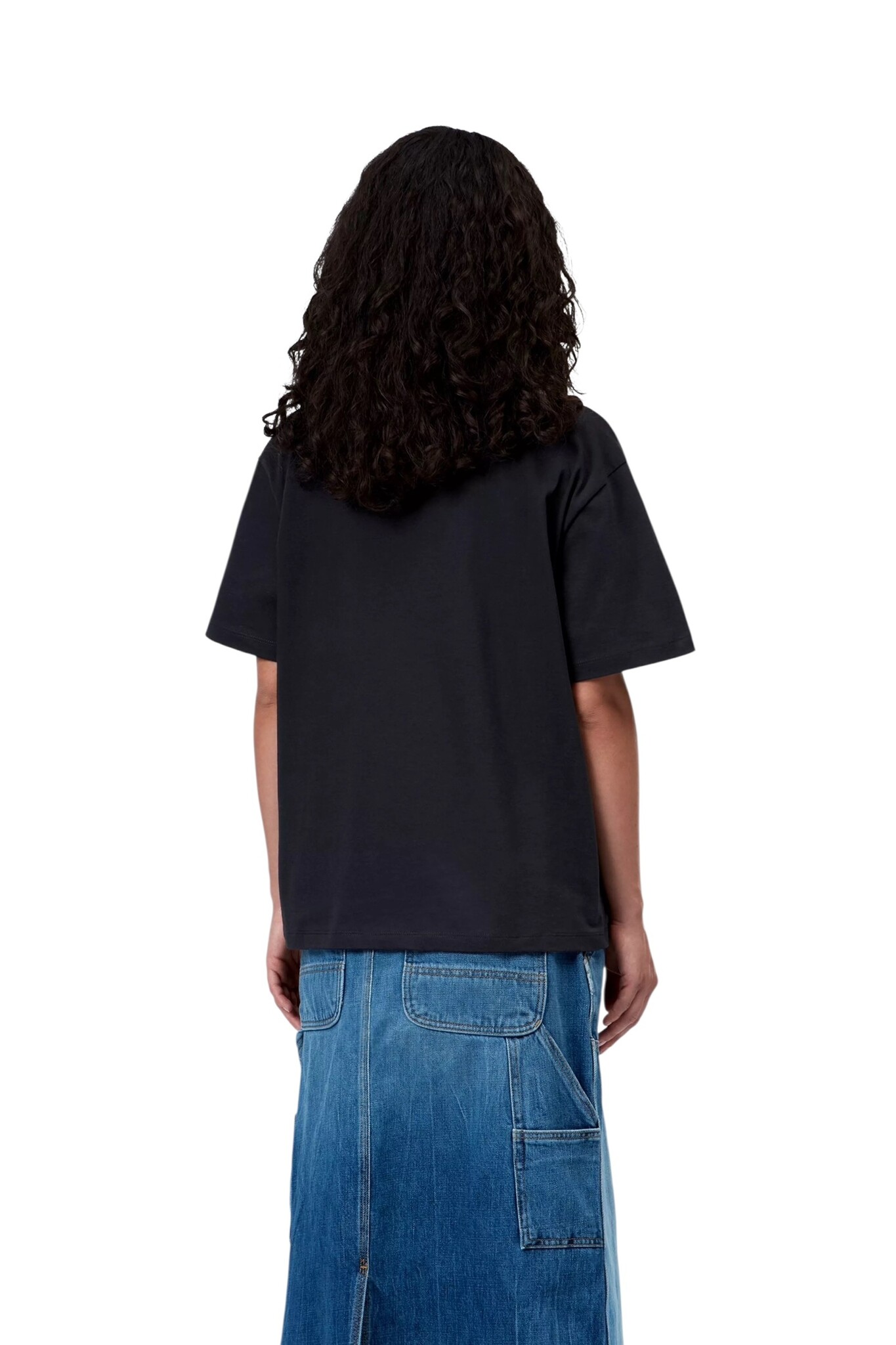 Carhartt WIP W' S/S Chase T-Shirt - Dark Navy/Gold