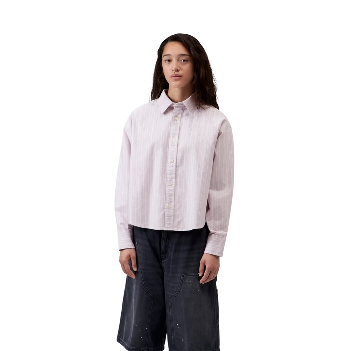 Carhartt WIP W' L/S Kanan Shirt - Kanan Stripe/Hortensia