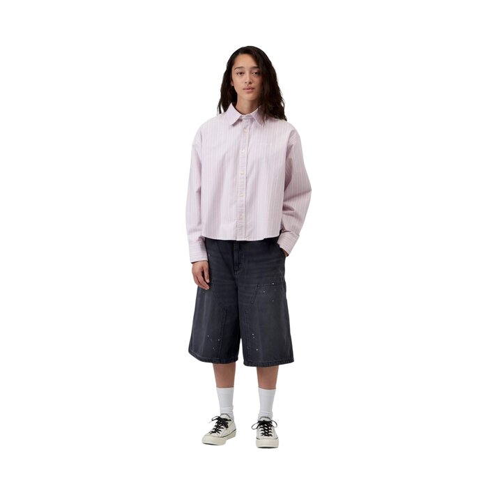 Carhartt WIP W' L/S Kanan Shirt - Kanan Stripe/Hortensia