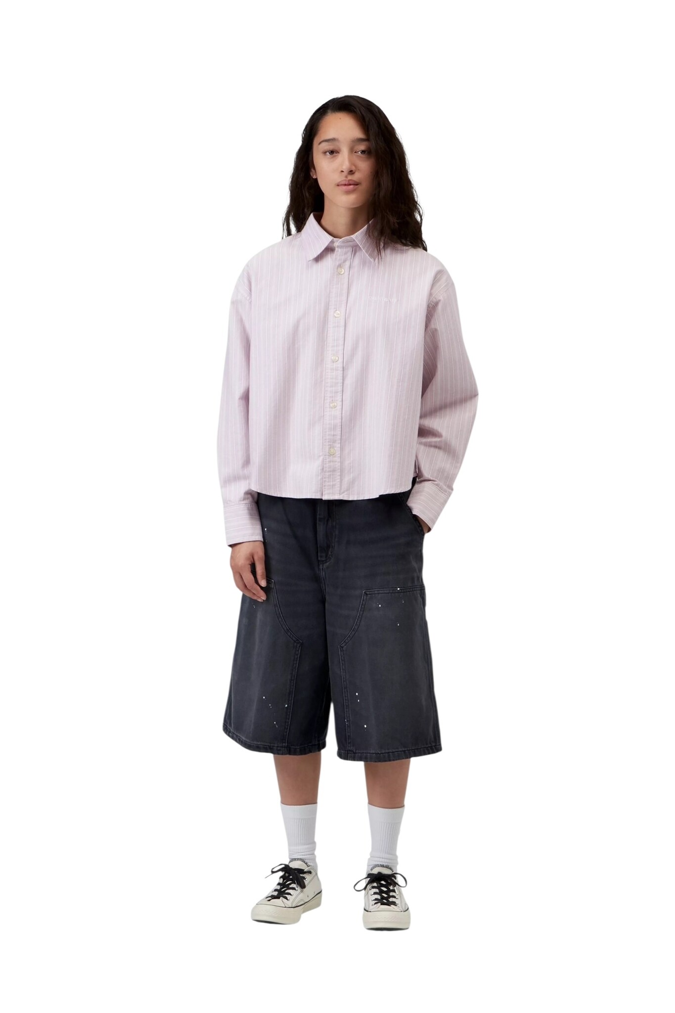 Carhartt WIP W' L/S Kanan Shirt - Kanan Stripe/Hortensia