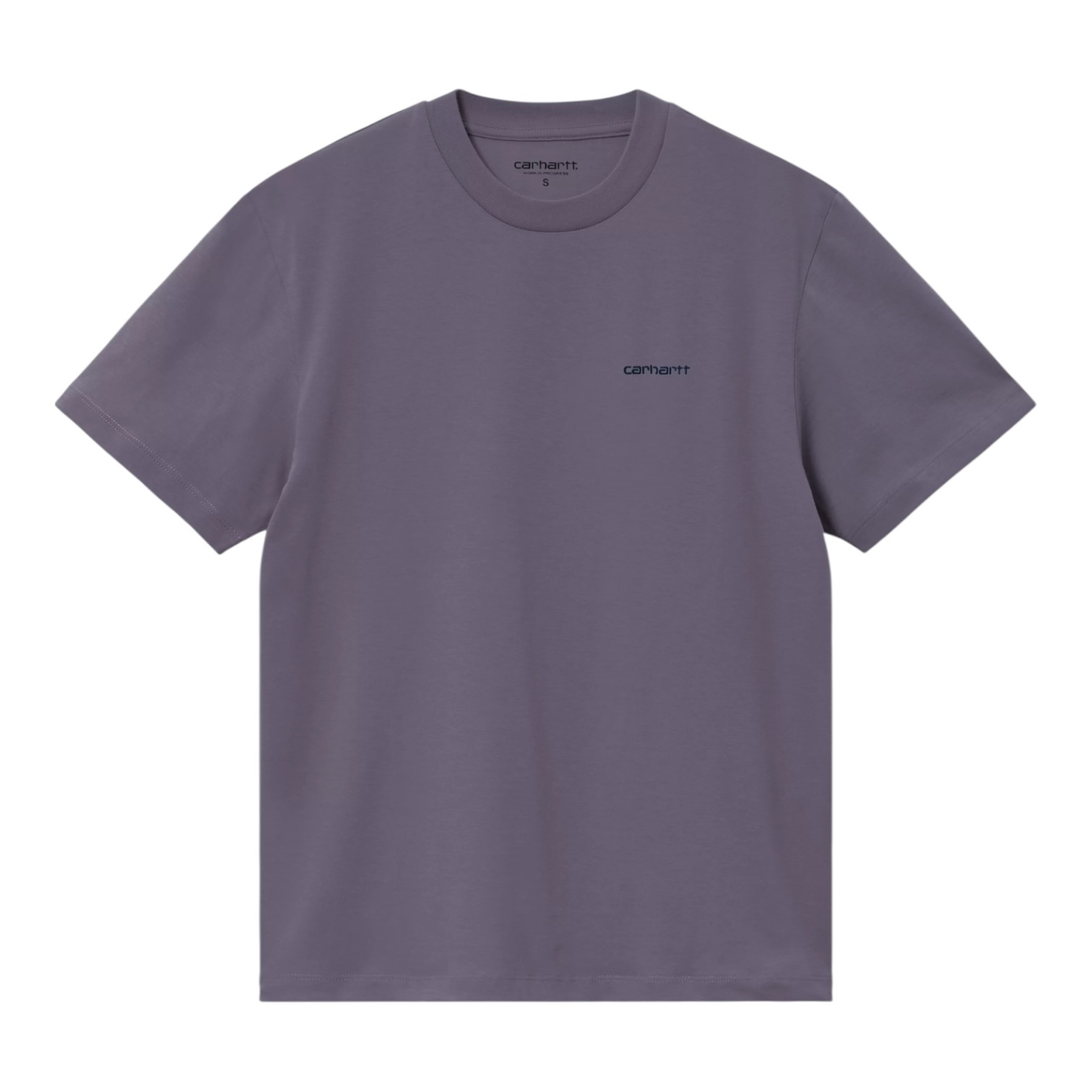 Carhartt WIP W' S/S Script Embroidery T-S - Shady Purple/Dark Navy