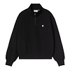 W' Casey High Neck Sweat - Black/Silver