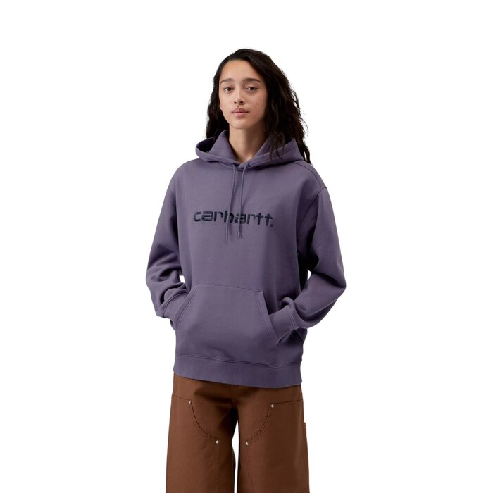 Carhartt WIP W' Hooded Carhartt Sweat - Shady Purple/Dark Navy