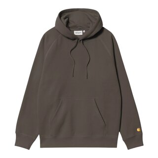 Carhartt WIP Hooded Chase Sweat - Shungite/Gold