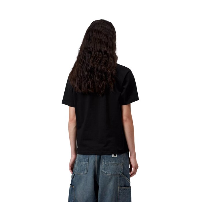 Carhartt WIP W' S/S Pocket Small Heart T-Shirt - Black