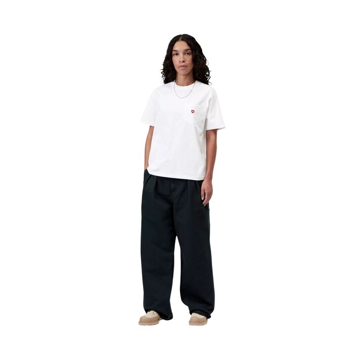 Carhartt WIP W' S/S Pocket Small Heart T-Shirt - White