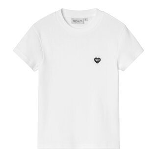 Carhartt WIP W' S/S Small Heart Patch T-Shirt - White/Black