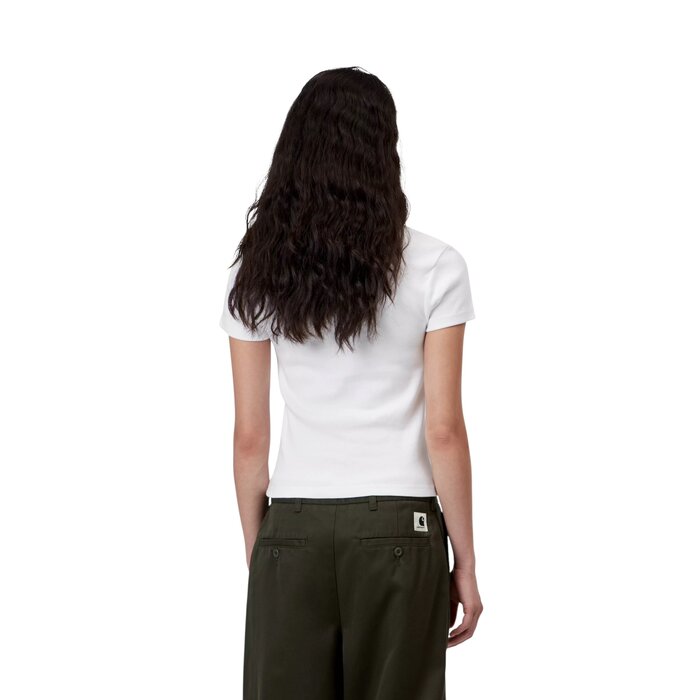 Carhartt WIP W' S/S Small Heart Patch T-Shirt - White/Black