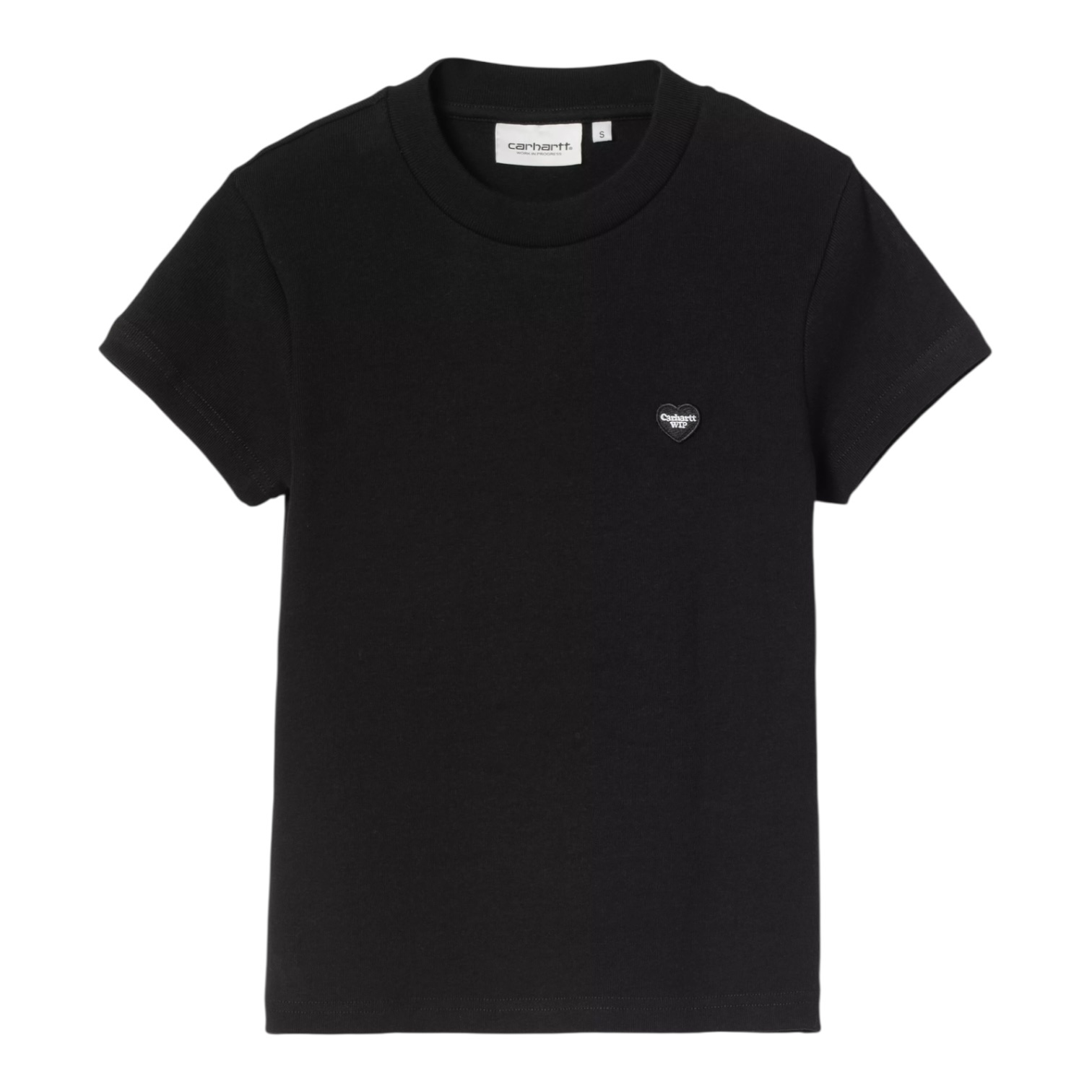 Carhartt WIP W' S/S Small Heart Patch T-Shirt - Black/Black