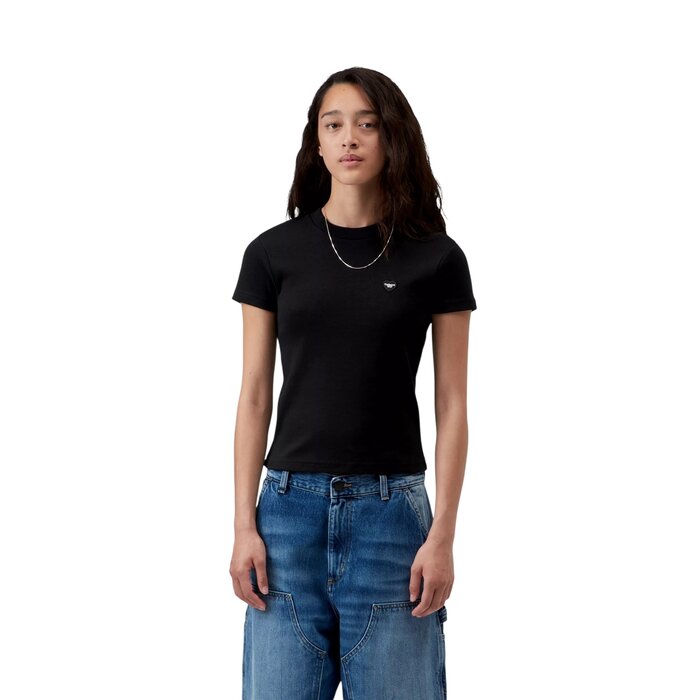 Carhartt WIP W' S/S Small Heart Patch T-Shirt - Black/Black