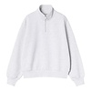 W' Casey High Neck Sweat - Ash Heather/Silver