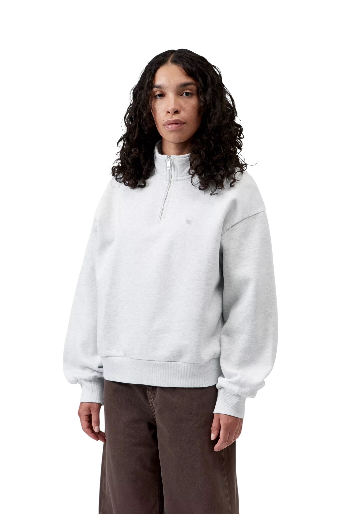 Carhartt WIP W' Casey High Neck Sweat - Ash Heather/Silver
