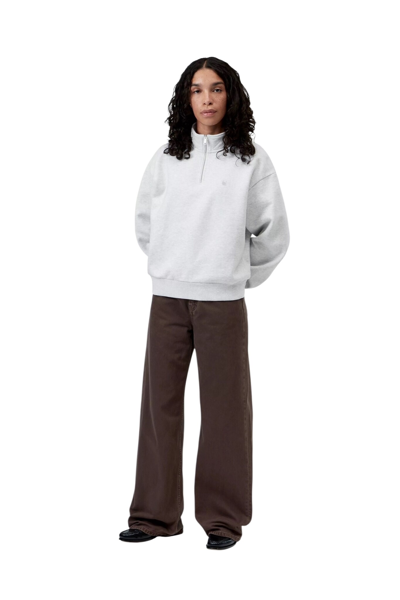 Carhartt WIP W' Casey High Neck Sweat - Ash Heather/Silver