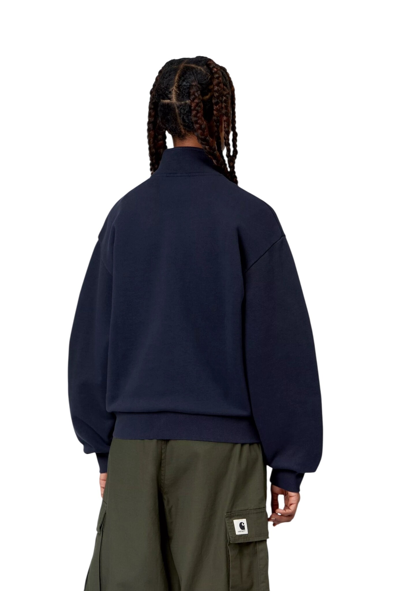 Carhartt WIP W' Casey High Neck Sweat - Dark Navy/Silver