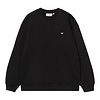 W' Small Heart Patch Sweat - Black/Black
