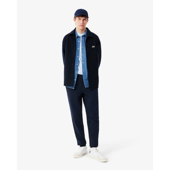 Lacoste Pantalon de Survêtement Molleton Tapered Fit - Bleu Marine