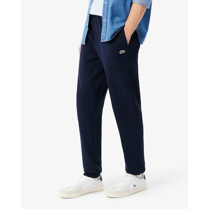 Lacoste Pantalon de Survêtement Molleton Tapered Fit - Bleu Marine