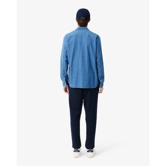 Lacoste Pantalon de Survêtement Molleton Tapered Fit - Bleu Marine