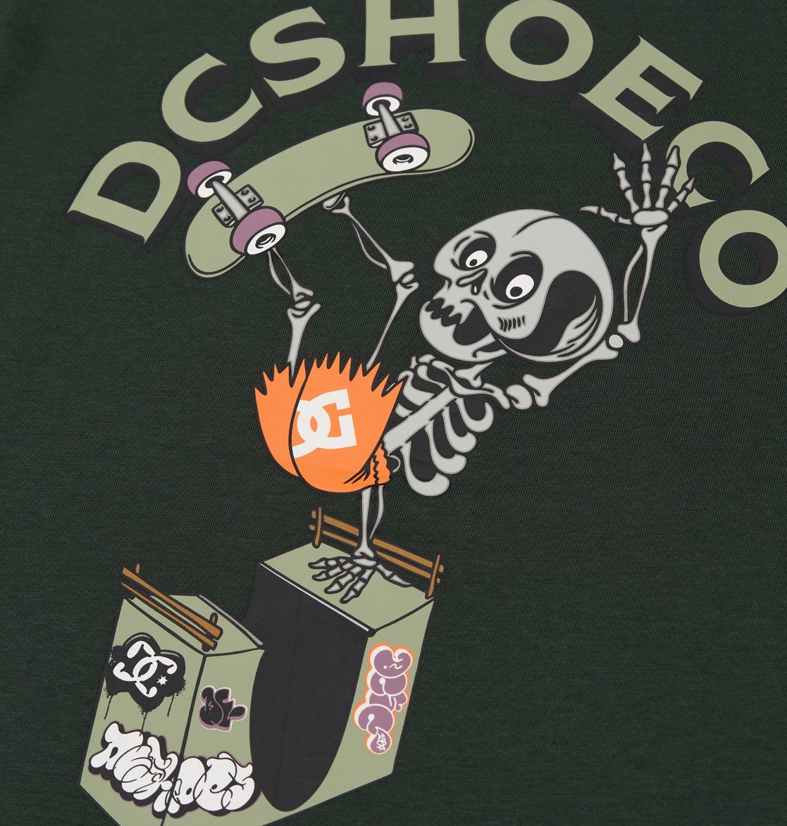 Dc Shoes S/S Handplant T-Shirt (Youth) - Green
