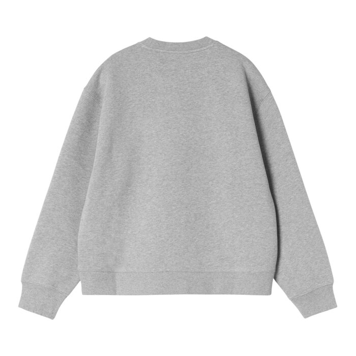 Carhartt WIP W' Small Heart Patch Sweat - Grey Heather/Black