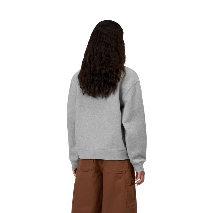 Carhartt WIP W' Small Heart Patch Sweat - Grey Heather/Black