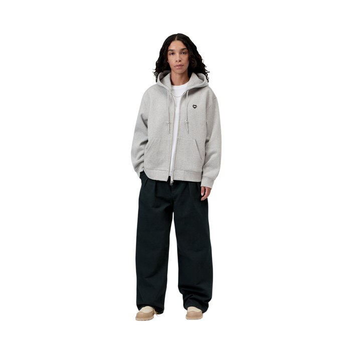 Carhartt WIP W' HD Small Heart Patch Jacket - Grey Heather/Black
