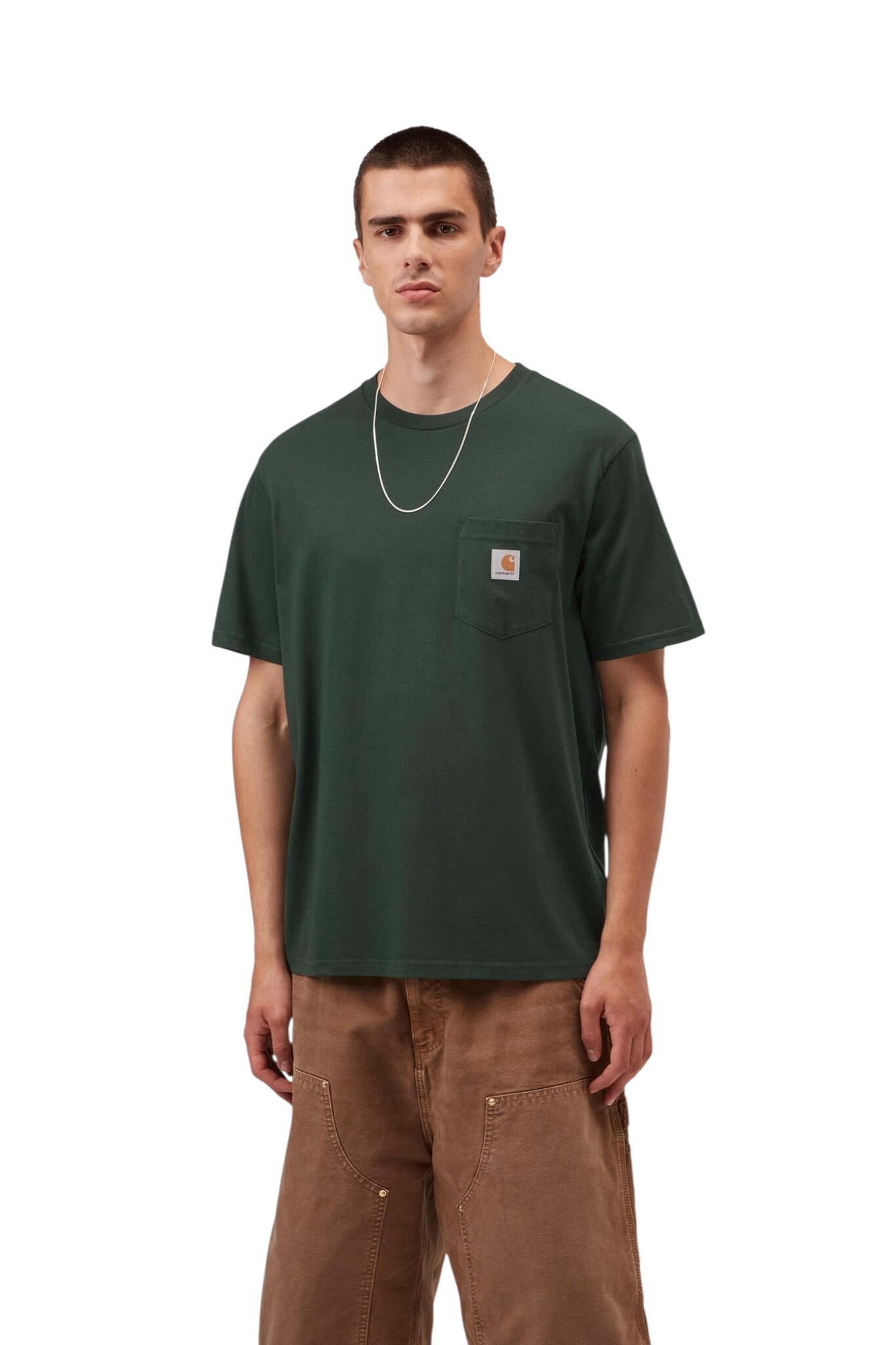Carhartt WIP S/S Pocket T-Shirt - Dark Scarab