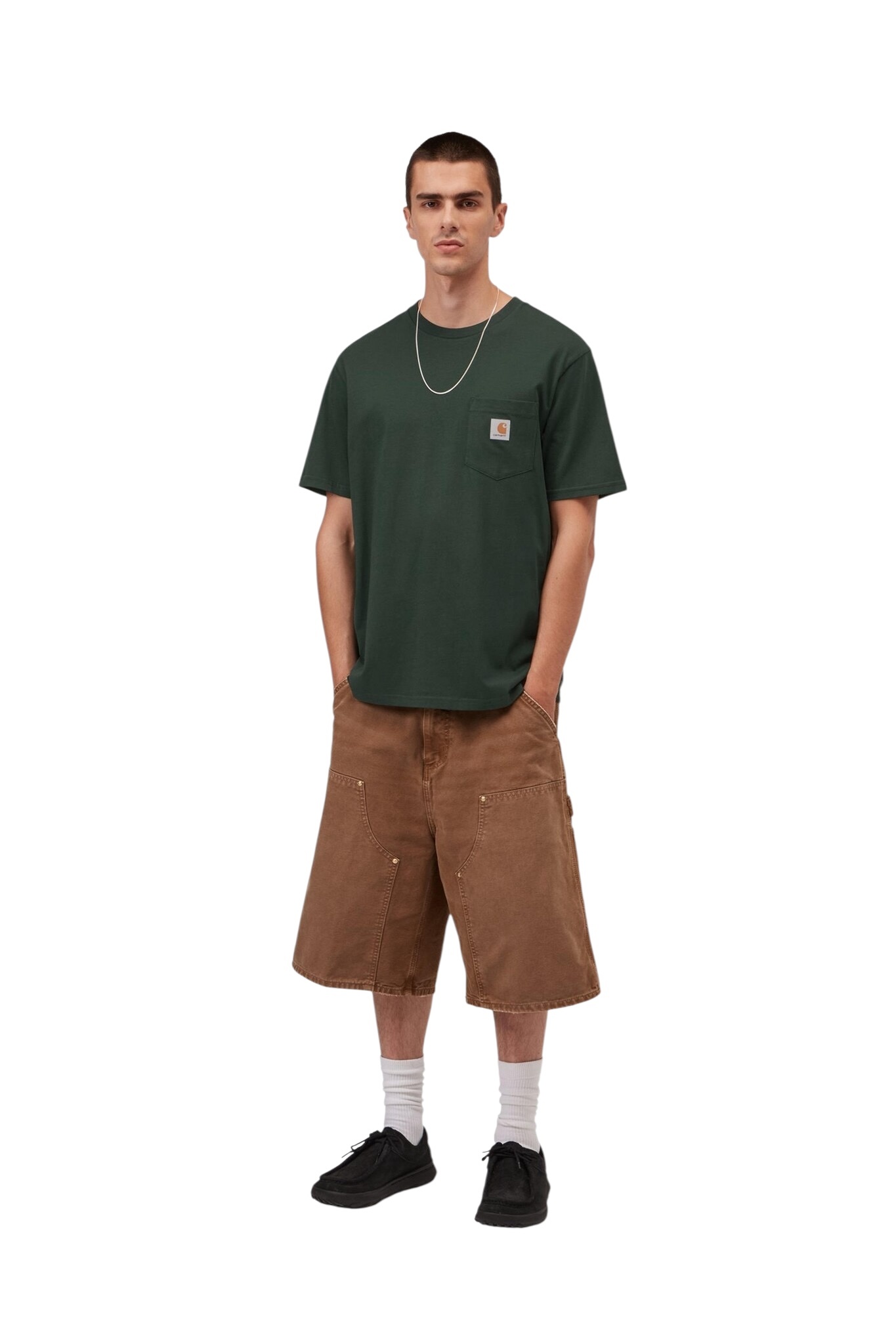 Carhartt WIP S/S Pocket T-Shirt - Dark Scarab