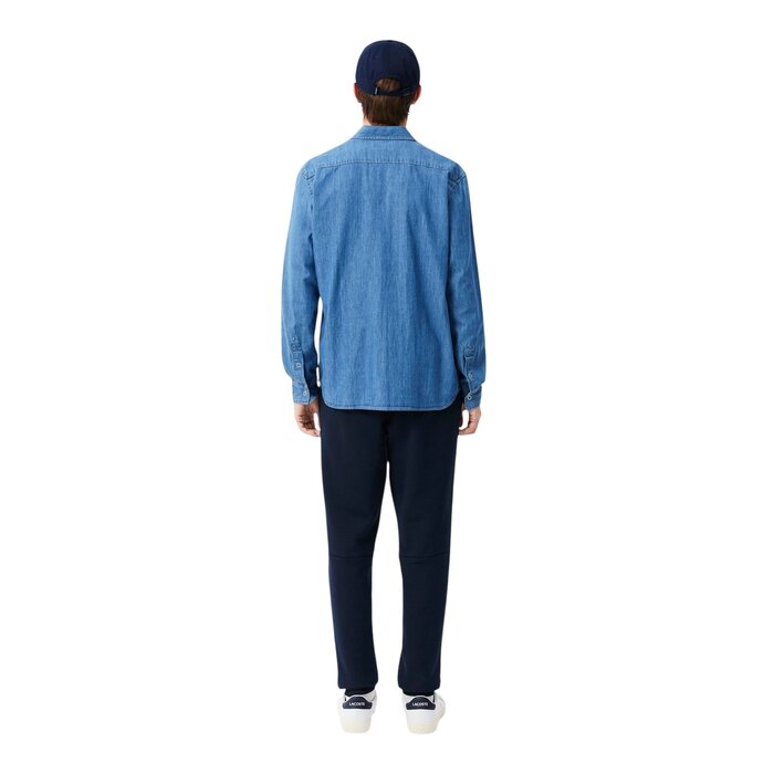 Lacoste Pantalon de Survêtement Molleton Tapered Fit - Bleu Marine