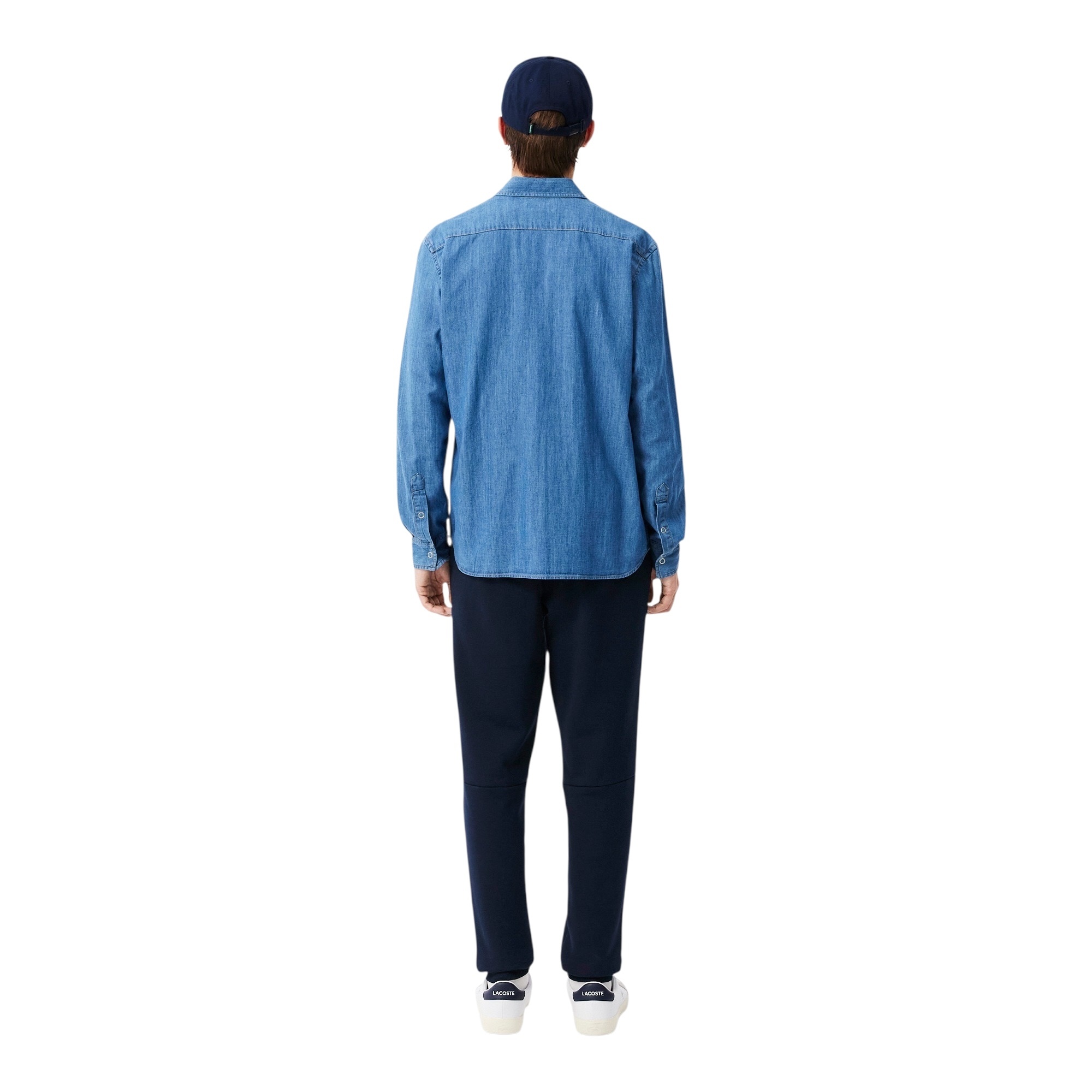 Lacoste Pantalon de Survêtement Molleton Tapered Fit - Bleu Marine