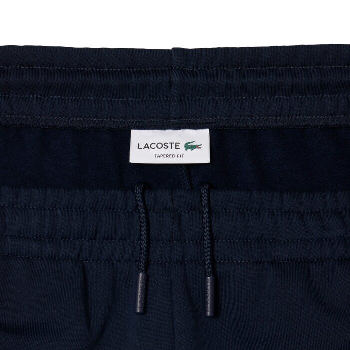 Lacoste Pantalon de Survêtement Molleton Tapered Fit - Bleu Marine
