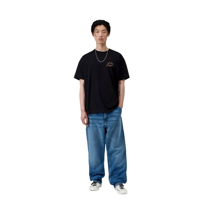 Carhartt WIP S/S Arch Script T-Shirt - Black/Wip H Brown