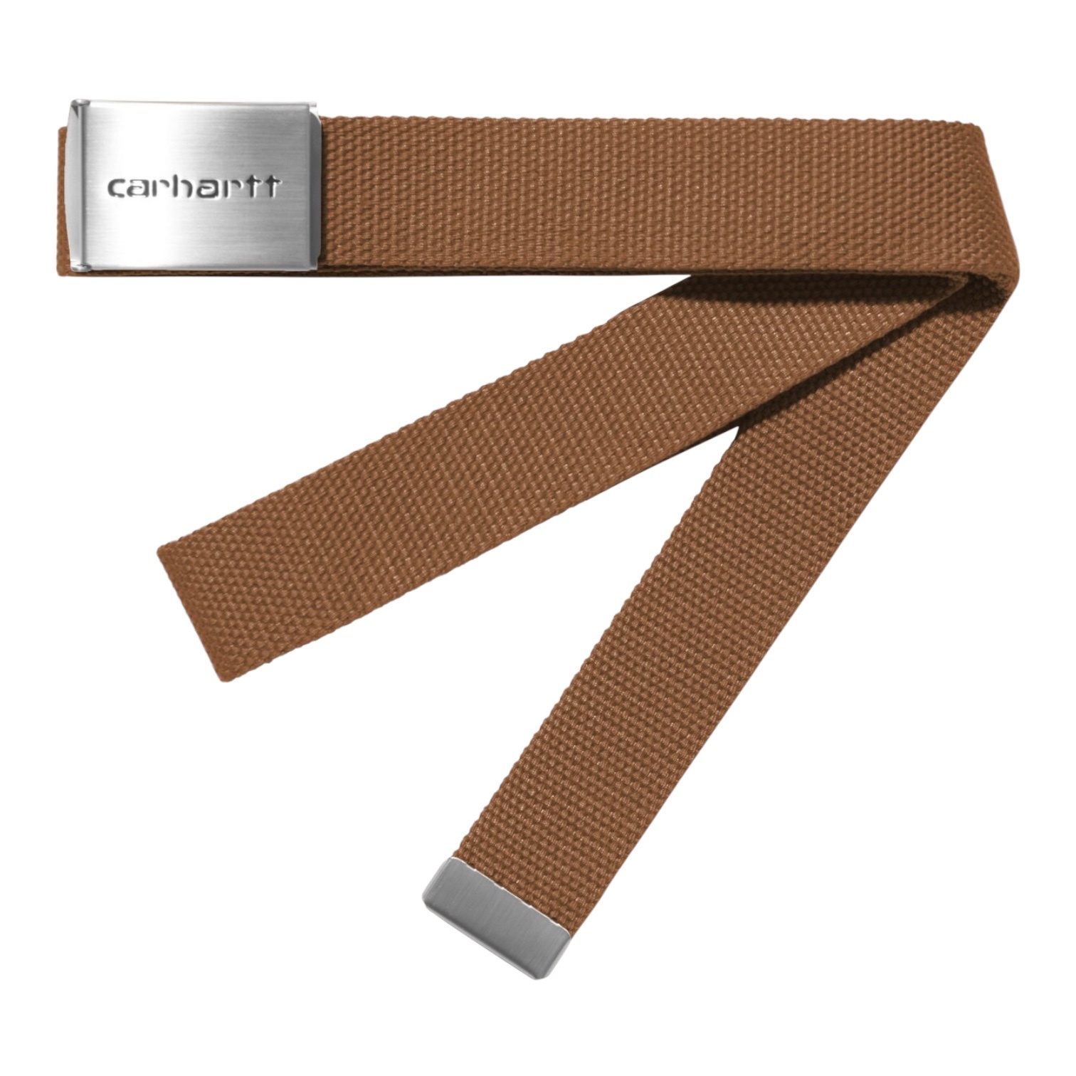 Carhartt WIP Clip Belt Chrome - WIP H Brown