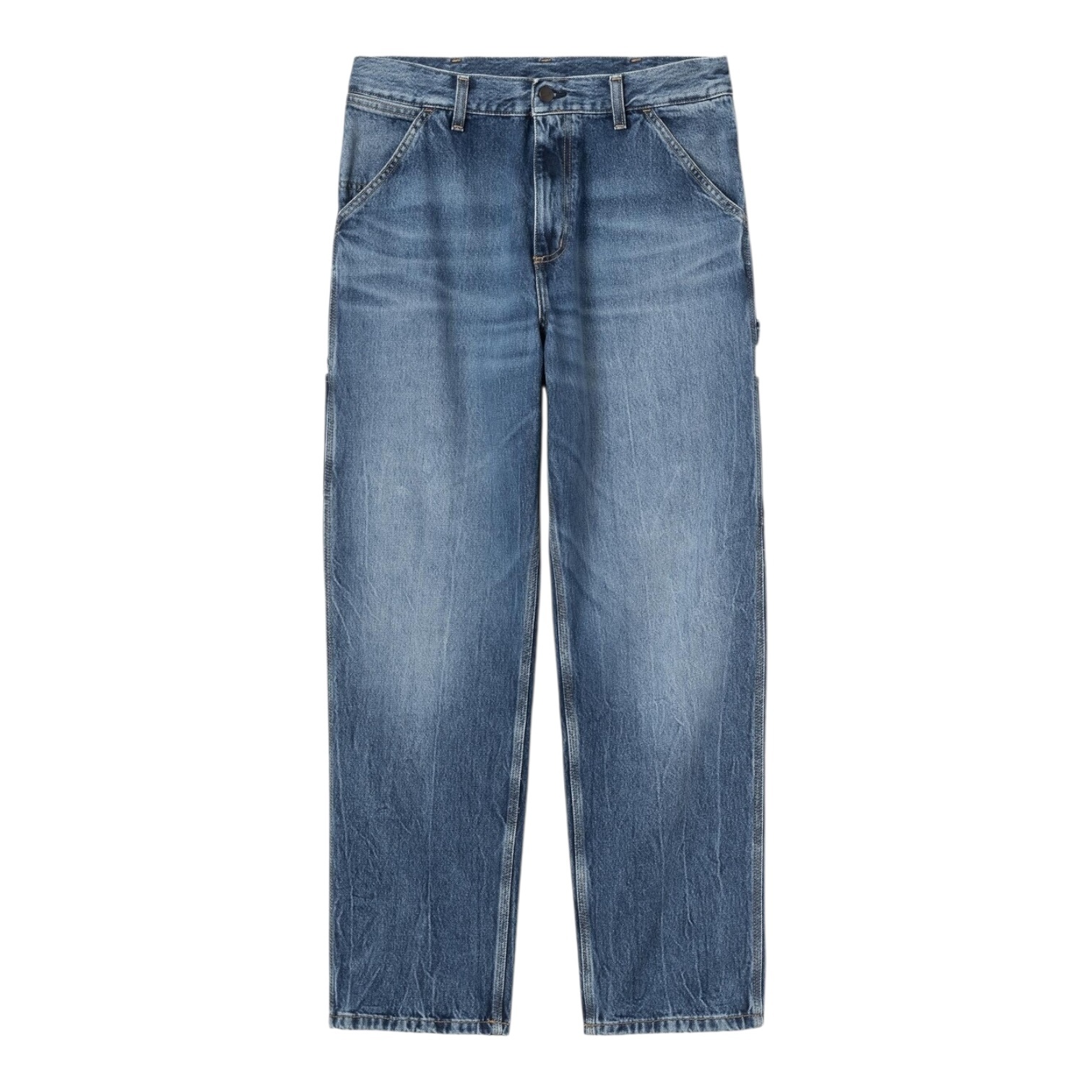 Carhartt WIP Single Knee Pant - Blue Marble Used Wash