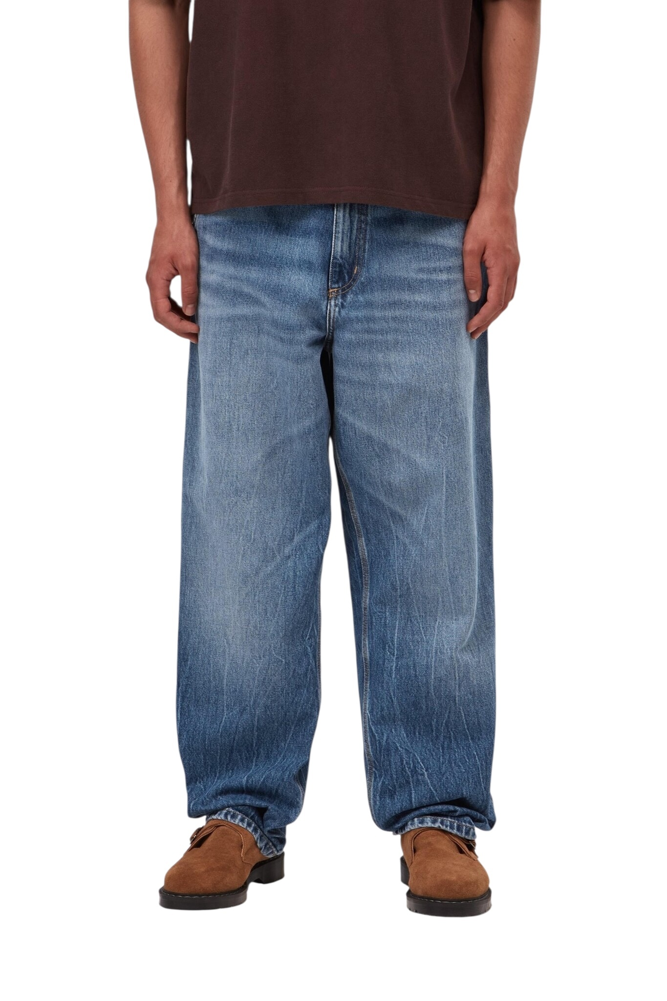 Carhartt WIP Single Knee Pant - Blue Marble Used Wash