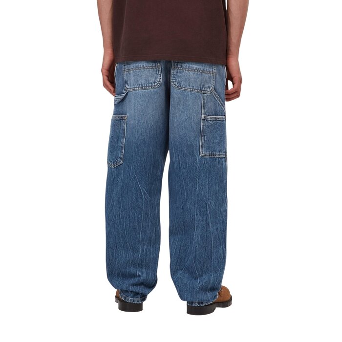 Carhartt WIP Single Knee Pant - Blue Marble Used Wash