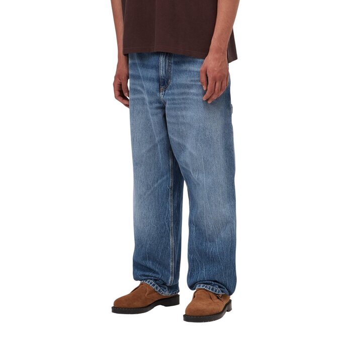Carhartt WIP Single Knee Pant - Blue Marble Used Wash