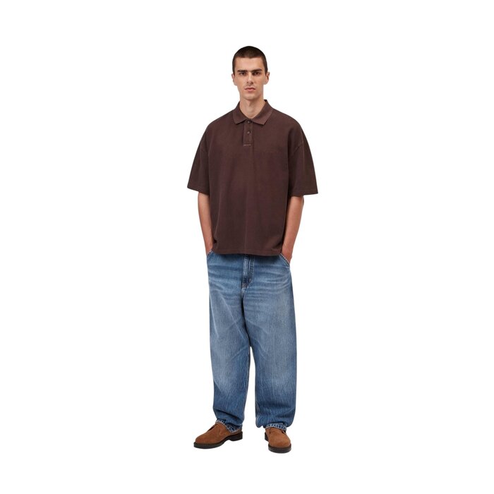 Carhartt WIP Single Knee Pant - Blue Marble Used Wash