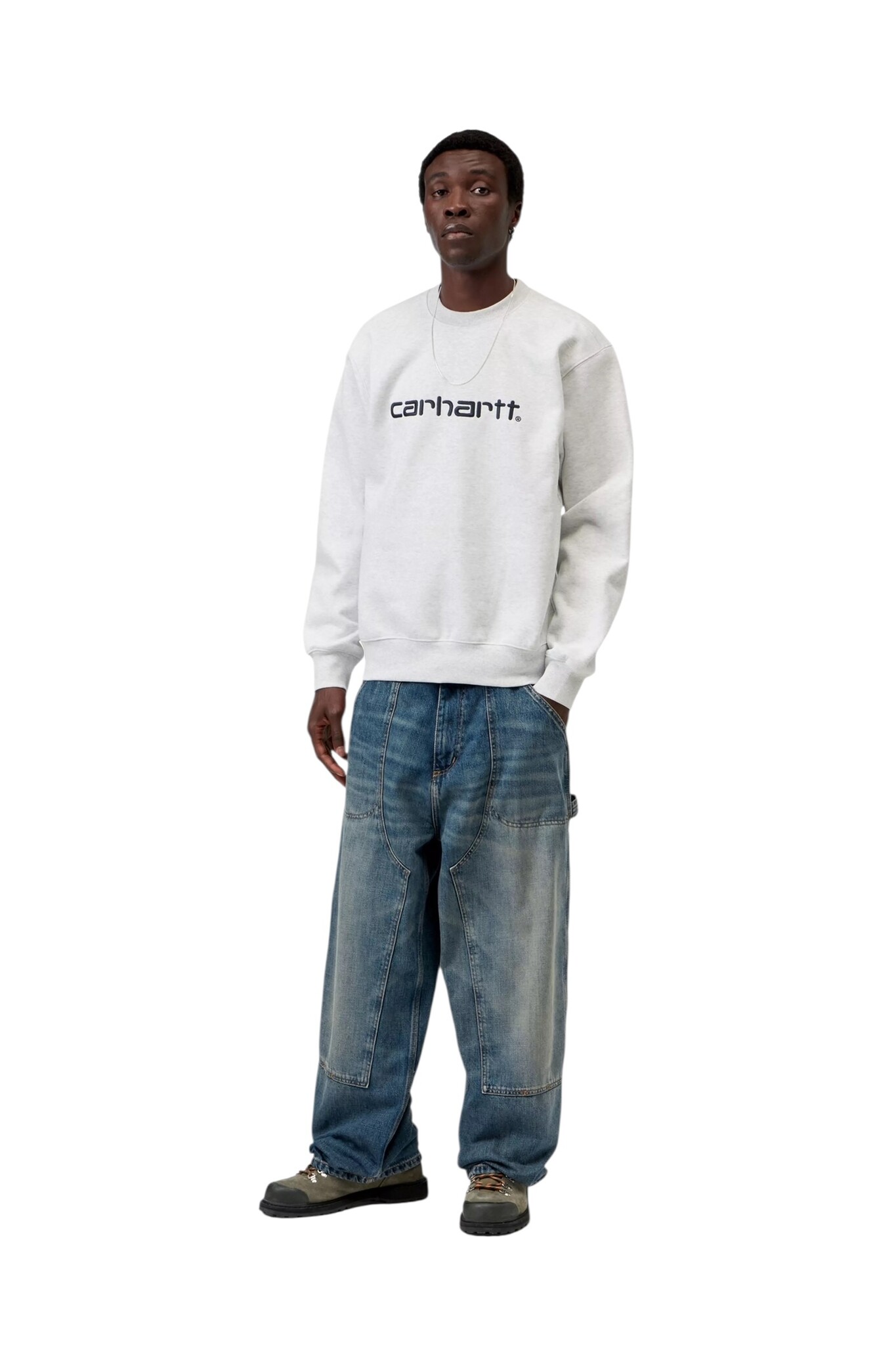 Carhartt WIP Carhartt Sweat - Ash Heather/Graphite