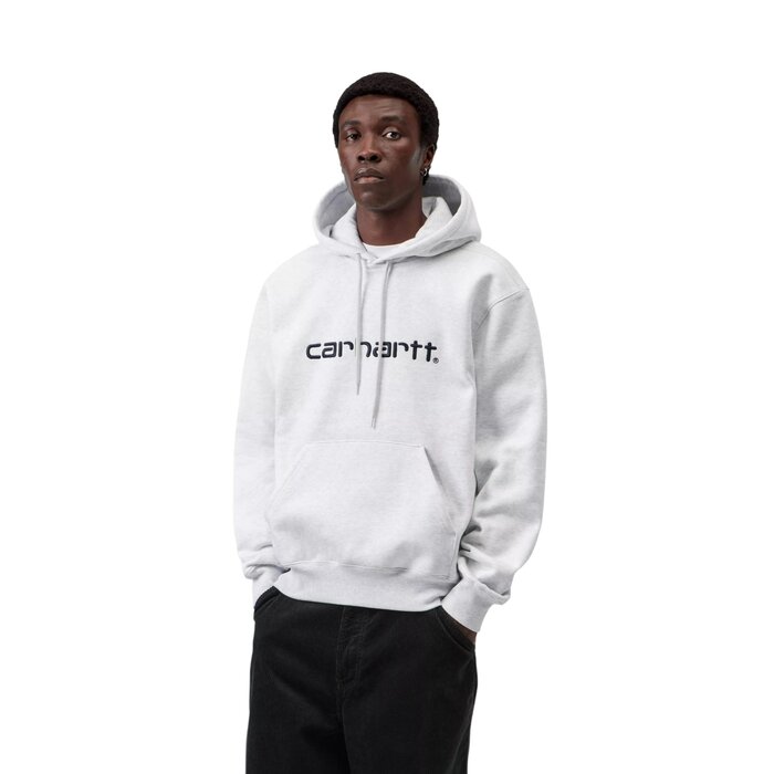 Carhartt WIP Hooded Carhartt Sweat - Ash Heather/Graphite