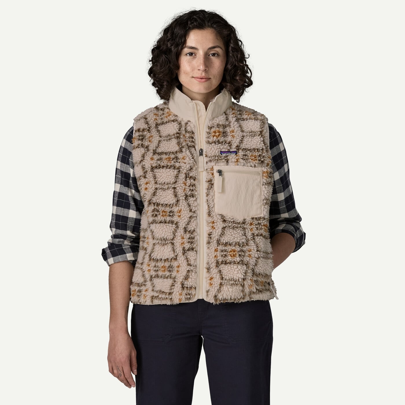 Patagonia W's Classic Retro-X Vest - Snowshoe Hare/Natural