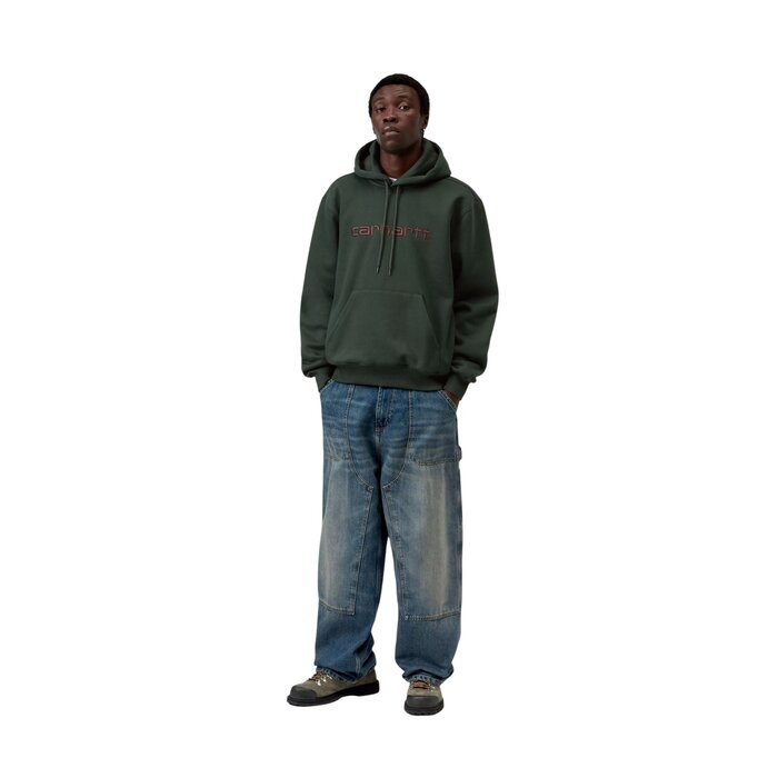 Carhartt WIP Hooded Carhartt Sweat - Dark Scarab/Palisander