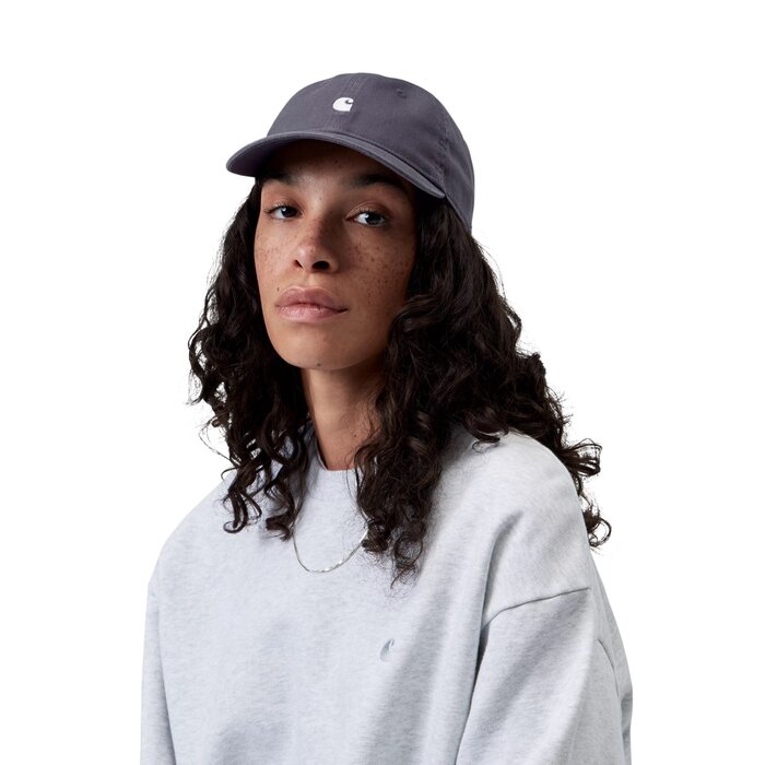 Carhartt WIP Madison Logo Cap  - Shady Purple/White