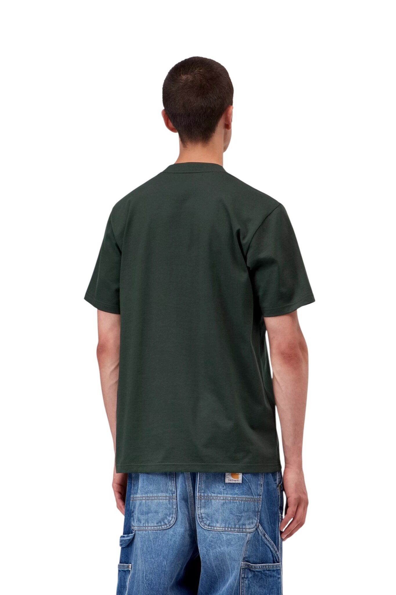 Carhartt WIP S/S Script t-Shirt - Dark Scarab/Palisander