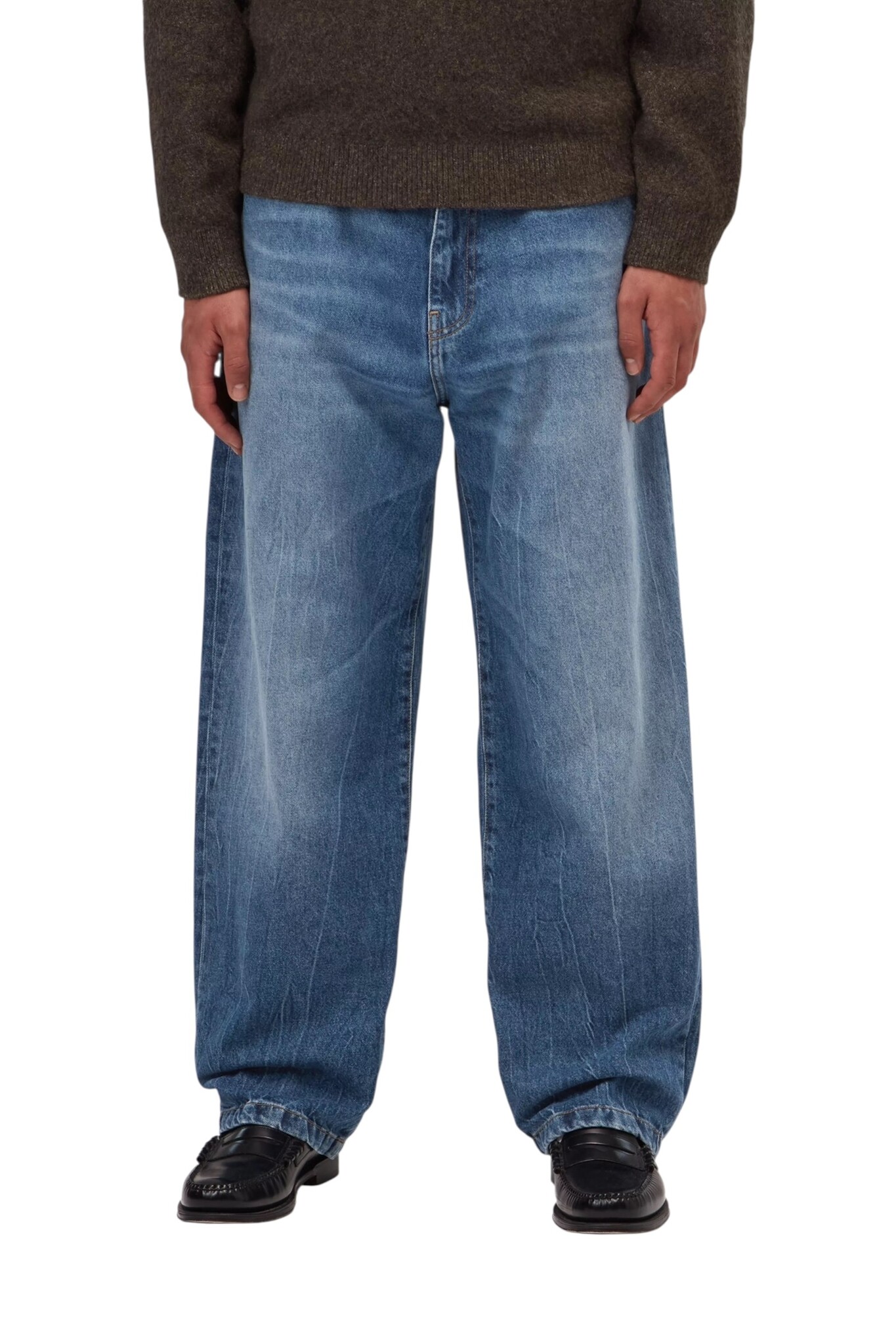 Carhartt WIP Landon Pant - Blue (Marble Used Wash)