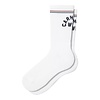 Arch Script Socks - White