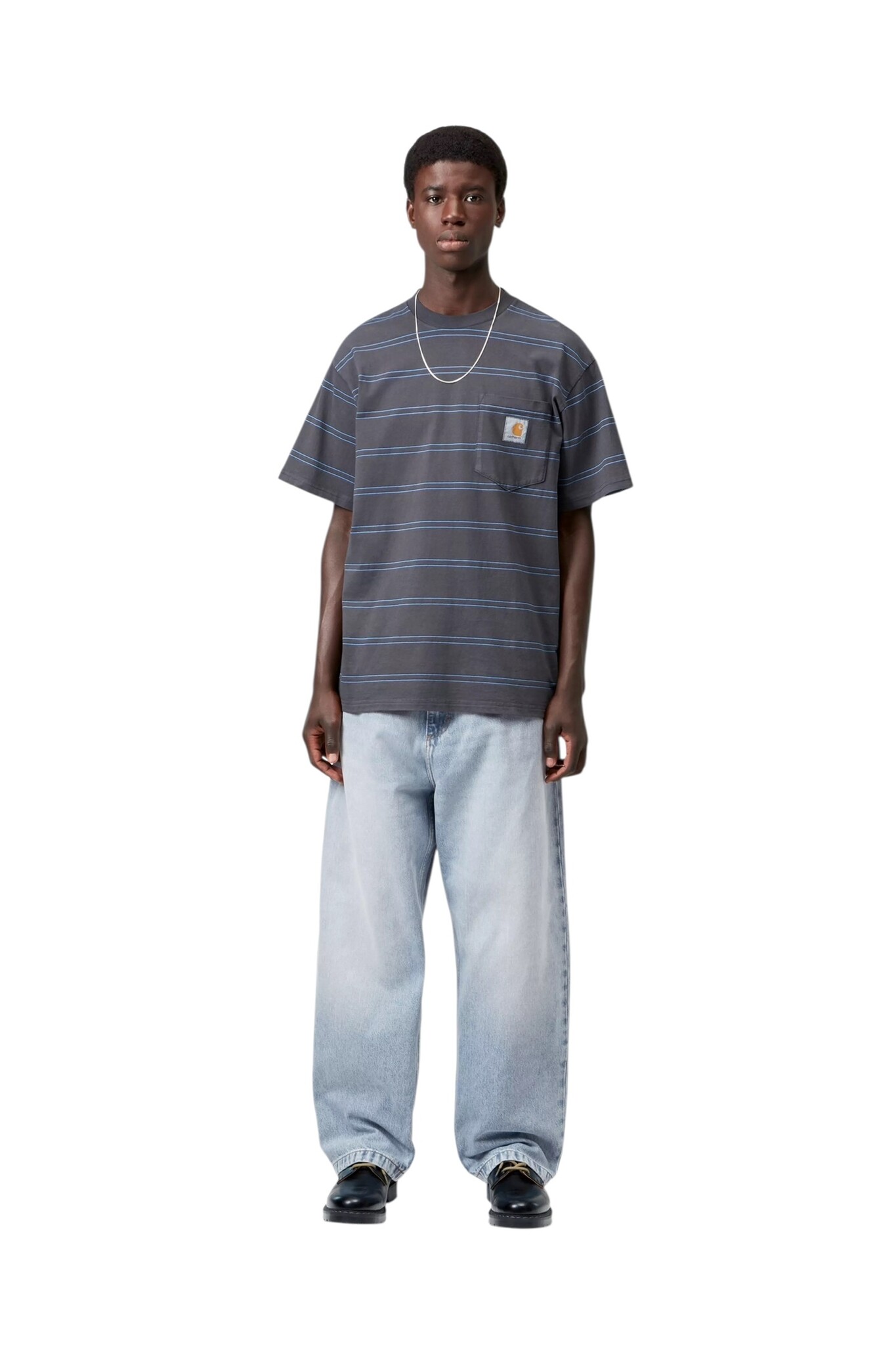 Carhartt WIP Brandon Pant - Blue (Heavy Worn Bleached)